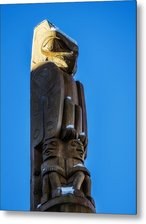 Native American Metal Print featuring the photograph Whistler Totem Pole by Pelo Blanco Photo