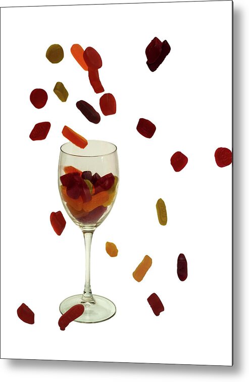 Wine Gums Metal Print featuring the photograph Wine Gums Sweets by David French
