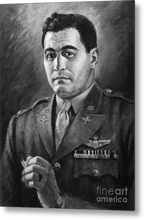 1944 Metal Print featuring the painting World War II Colonel by Granger