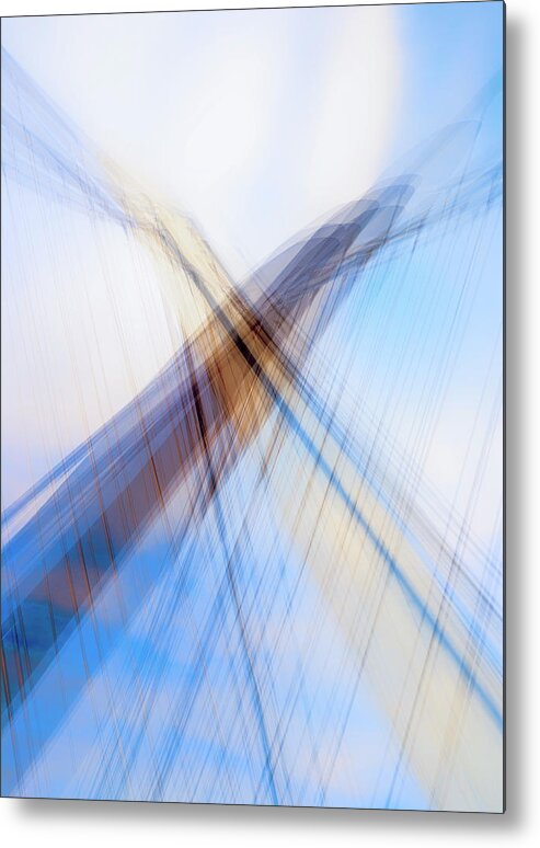 Bridge Metal Print featuring the photograph X In The Sky by Joseph S Giacalone