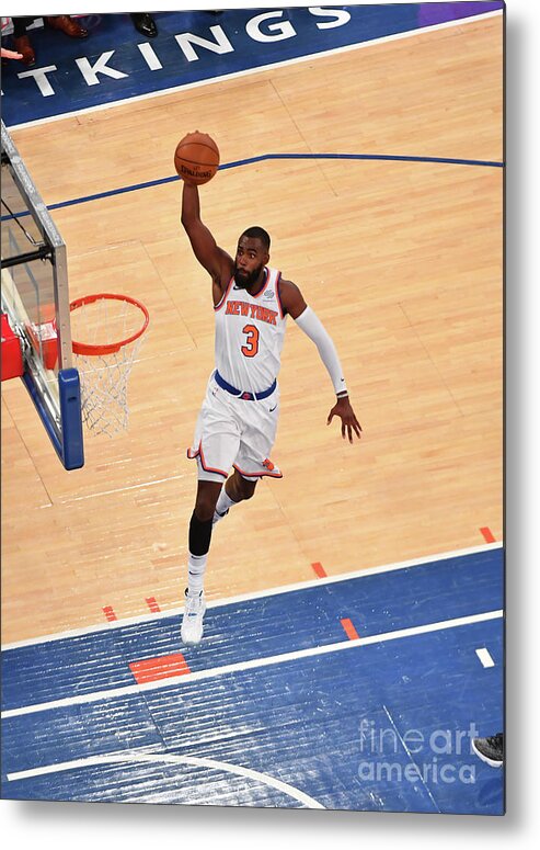 Tim Hardaway Jr. Metal Print featuring the photograph New York Knicks V Cleveland Cavaliers by Jesse D. Garrabrant