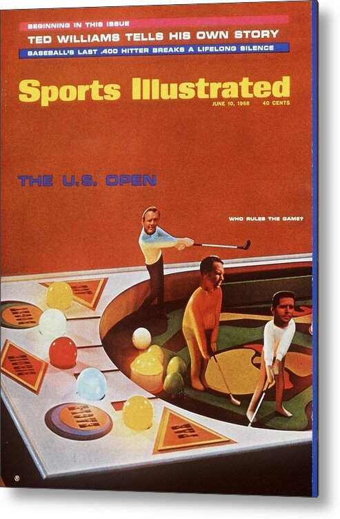 Magazine Cover Metal Print featuring the photograph 1968 Us Open Preview Sports Illustrated Cover by Sports Illustrated