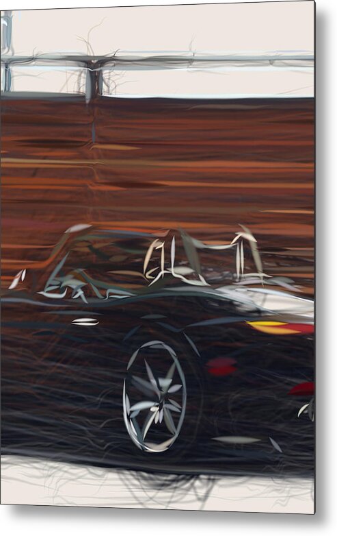 Bmw Metal Print featuring the digital art Bmw Z8 Drawing #2 by CarsToon Concept