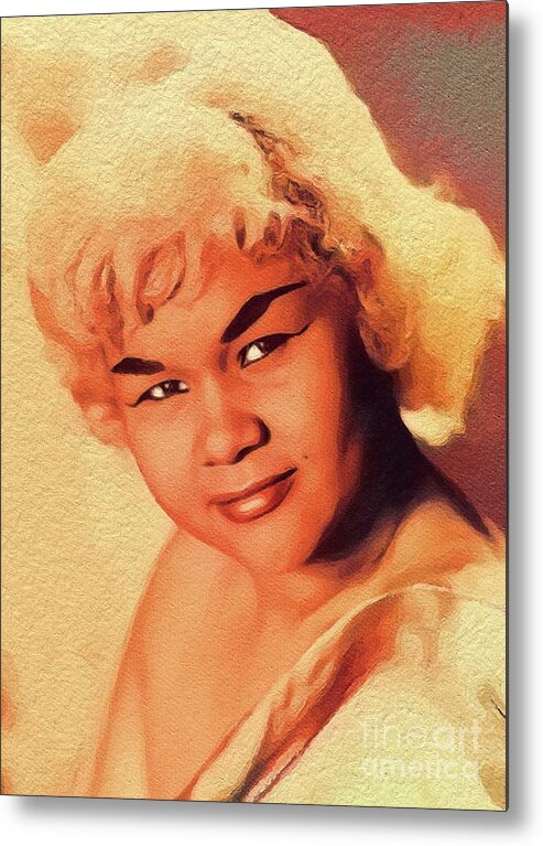 Etta Metal Print featuring the painting Etta James, Music Legend #2 by Esoterica Art Agency