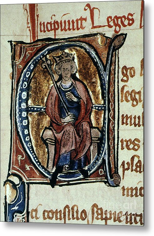 9th Century Metal Print featuring the photograph Alfred The Great by Granger