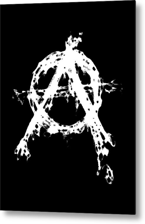 Anarchy Metal Print featuring the digital art Anarchy Graphic by Roseanne Jones