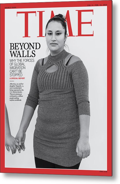 Immigration Metal Print featuring the photograph Beyond Walls Time Cover by Photograph by Davide Monteleone for TIME