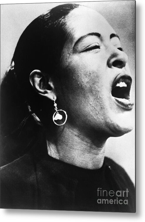 People Metal Print featuring the photograph Billie Holiday Singing by Bettmann