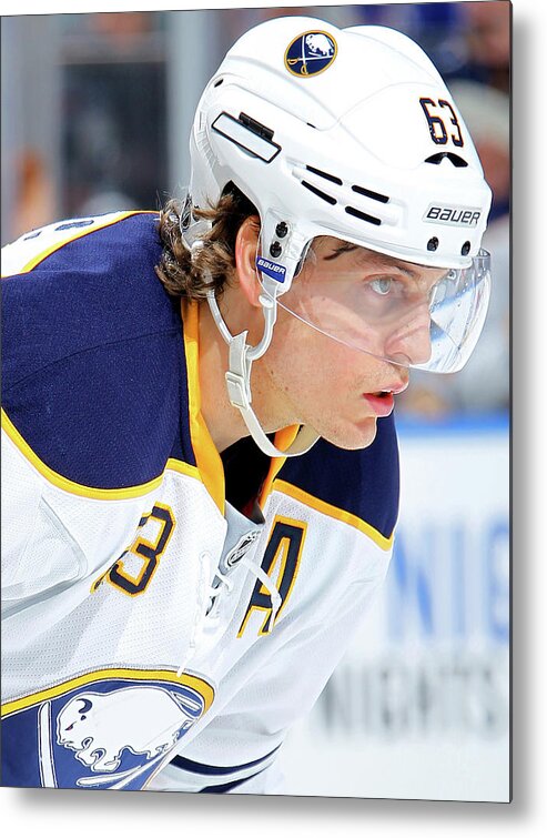 Headwear Metal Print featuring the photograph Buffalo Sabres V New York Rangers by Jared Silber