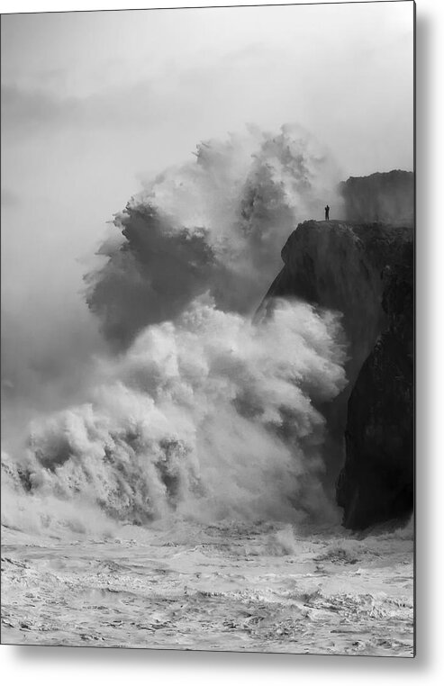 Llanes Metal Print featuring the photograph Calm, Everything Is Wrong by Rodrigo Nez Buj