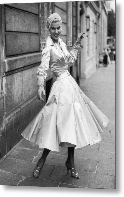 1950-1959 Metal Print featuring the photograph Cocktail Dress by John Chillingworth