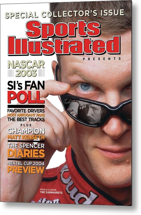 North Carolina Metal Print featuring the photograph Dale Earnhardt Jr, 2004 Nascar Winston Cup Series Preview Sports Illustrated Cover by Sports Illustrated