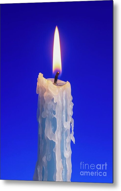 3d Rendering Of A Melting Wax Candle On A Blue Background. Free Image and  Photograph 198357561.