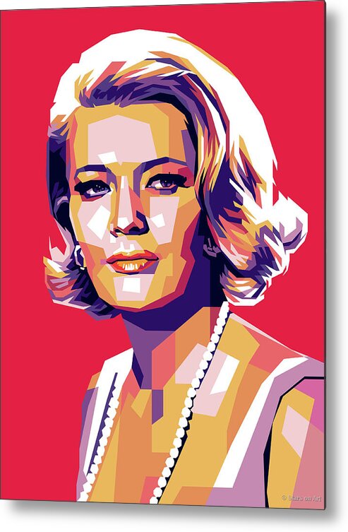 Gena Rowlands Metal Print featuring the digital art Gena Rowlands by Movie World Posters