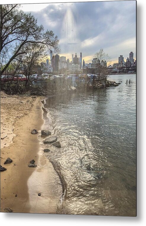 East River Metal Print featuring the photograph Hallet's Cove Beach by Cate Franklyn