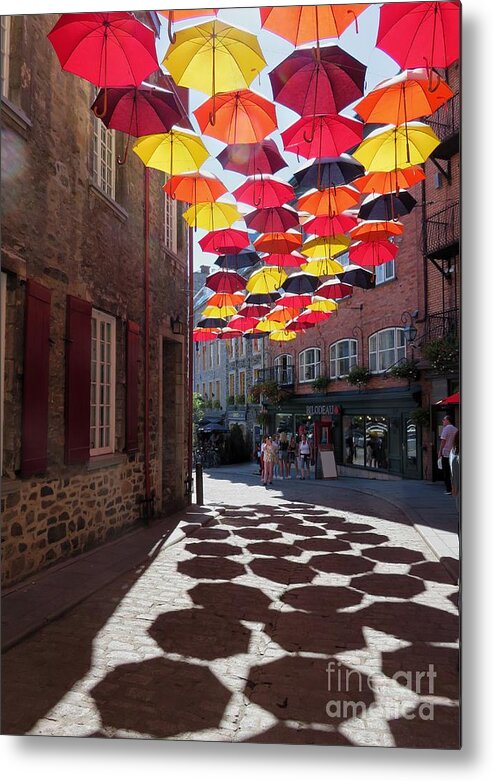 Umbrellas Metal Print featuring the photograph Let it Rain 1 by Diana Rajala