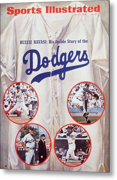 Magazine Cover Metal Print featuring the photograph Los Angeles Dodgers Sports Illustrated Cover by Sports Illustrated