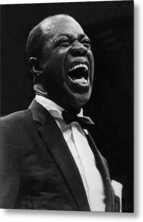 Concert Metal Print featuring the photograph Louis Armstrong Singing by Keystone-france