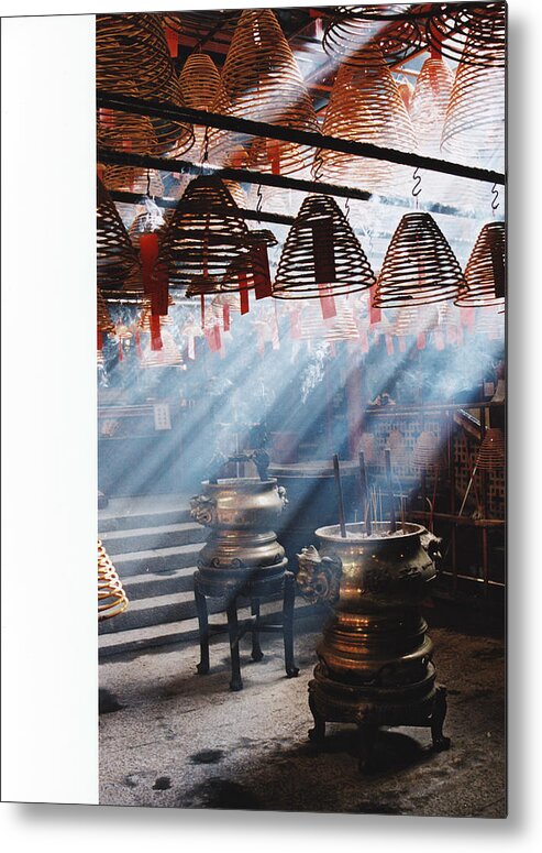 Tranquility Metal Print featuring the photograph Man Mo Temple Hong Kong by Amazing Shots By Jennifer Pountney