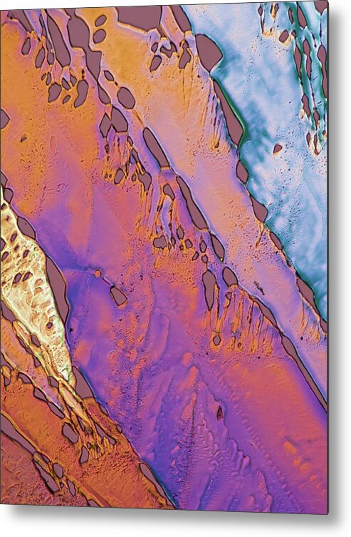Abstract Metal Print featuring the photograph Martini 23 by - MicROCKScopica -