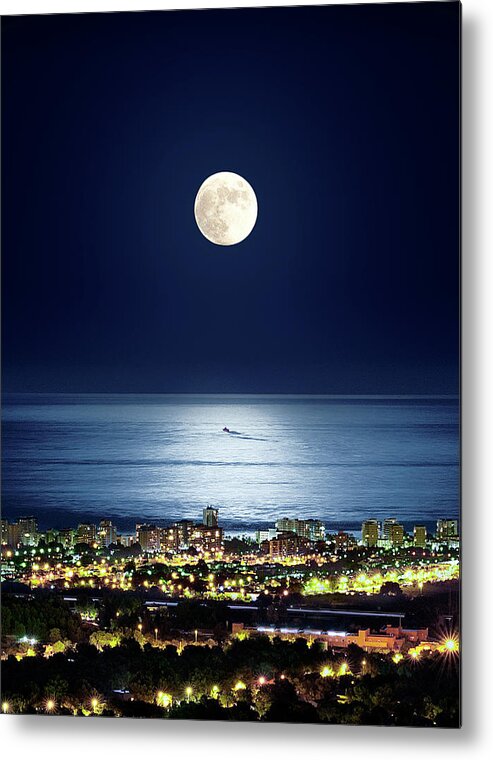 Tranquility Metal Print featuring the photograph Moonlight by Jesús M. García