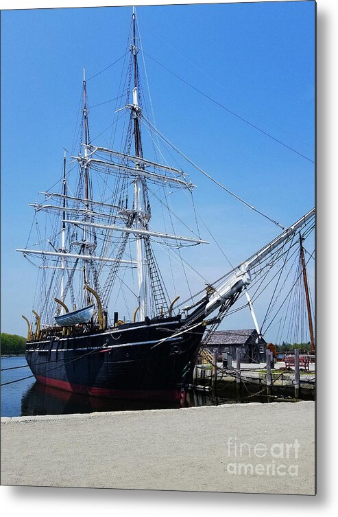 Mystic Seaport Metal Print featuring the photograph Mystic Seaport Vessel by Elizabeth M