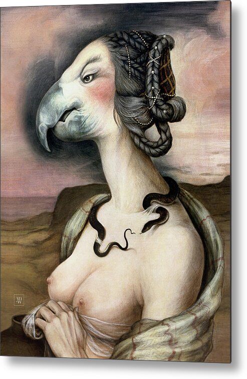 Woman Metal Print featuring the painting Noblesse Oblige by Yvonne Wright