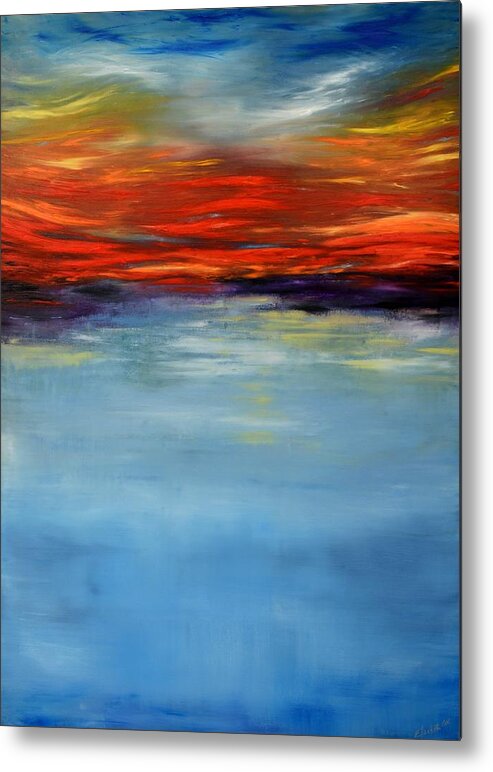 Landscape Metal Print featuring the painting Rhapsody by Elizabeth Cox