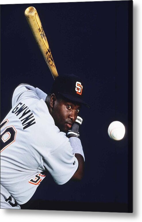 Tony Gwynn Sr. Metal Print featuring the photograph San Diego Padres by Ronald C. Modra/sports Imagery