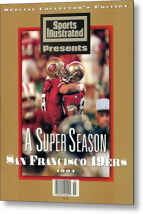Celebration Metal Print featuring the photograph San Francisco 49ers Jerry Rice, Super Bowl Xxix Sports Illustrated Cover by Sports Illustrated