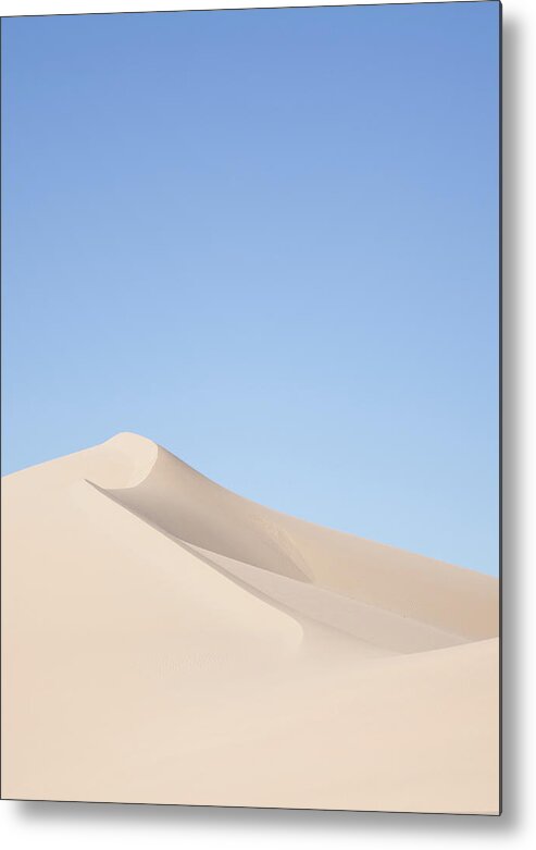 Sand Dunes Metal Print featuring the photograph Sand Dunes Landscape In The Desert Near Yuma, Az by Cavan Images