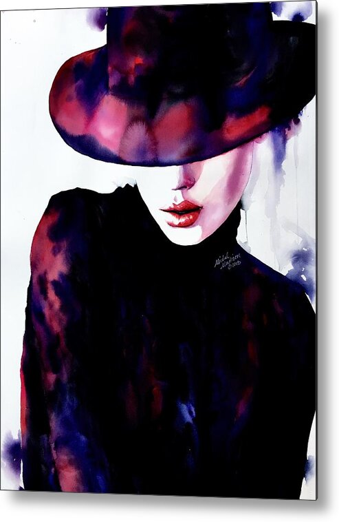 Vogue Metal Print featuring the painting She Remembered by Michal Madison