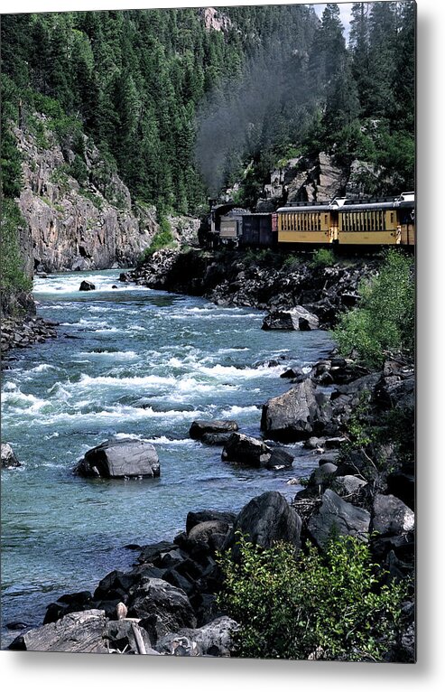 Animas River Metal Print featuring the photograph Steam Locomotive by Jim Hill