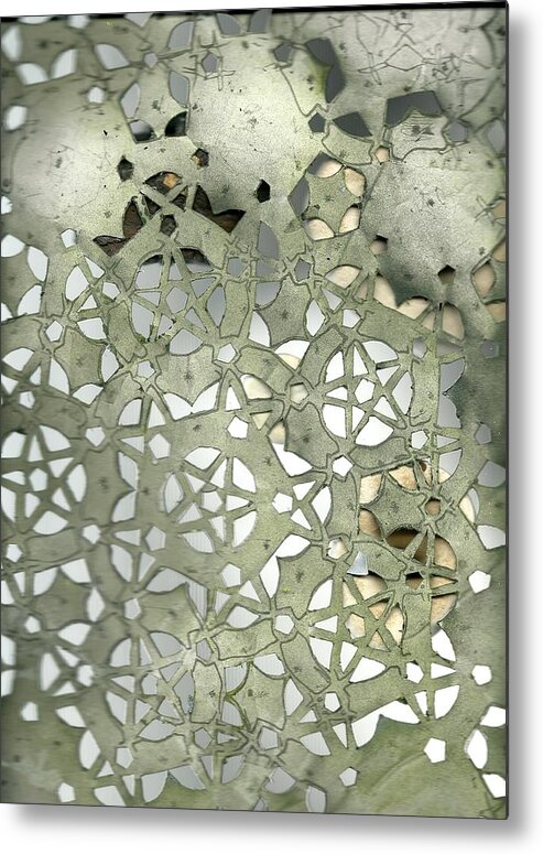 Stencil Metal Print featuring the mixed media Stone Sky by Jeremy Robinson