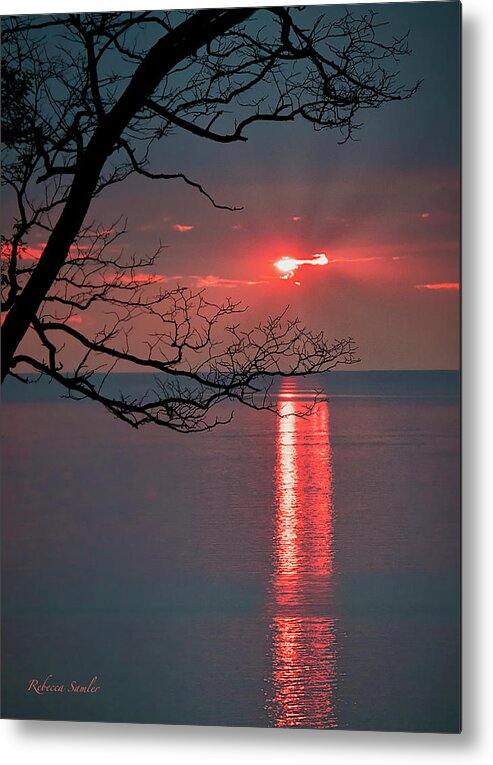 Sunset Metal Print featuring the photograph Sunset Stripes by Rebecca Samler