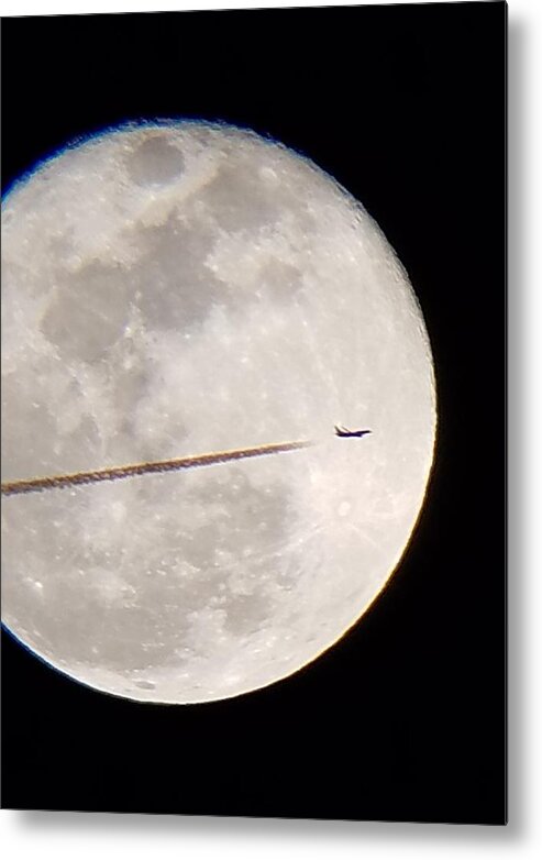 Moon Metal Print featuring the photograph To The Moon by Karen Stansberry