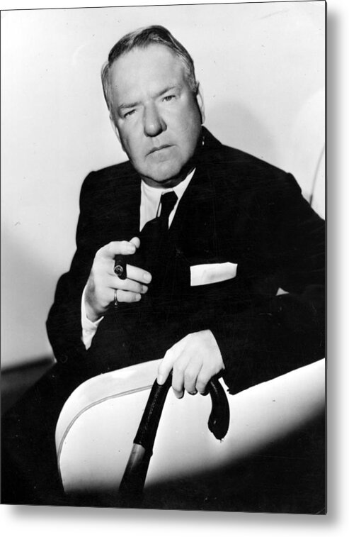 Smoking Metal Print featuring the photograph W C Fields by Hulton Archive