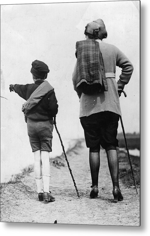 Child Metal Print featuring the photograph Walking Clothes by Hulton Archive