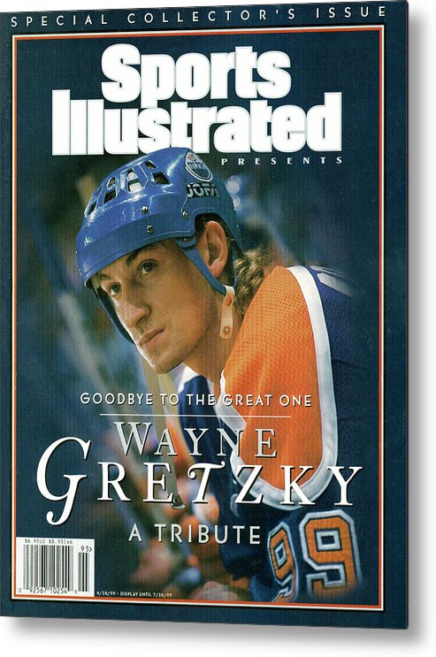 National Hockey League Metal Print featuring the photograph Wayne Gretzky Goodbye To The Great One, A Tribute Sports Illustrated Cover by Sports Illustrated