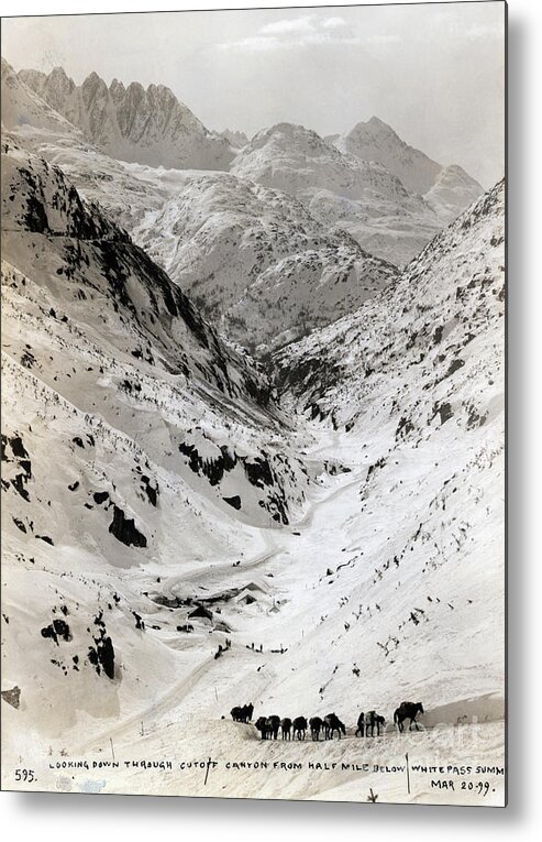 Mountain Pass Metal Print featuring the photograph White Pass Summit by Bettmann