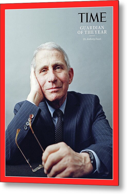 Dr. Anthony Fauci Metal Print featuring the photograph 2020 Guardians of the Year - Dr. Anthony Fauci by Photograph by Jody Rogac for TIME