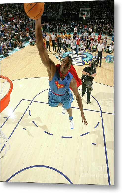 Smoothie King Center Metal Print featuring the photograph Dwight Howard #1 by Nathaniel S. Butler