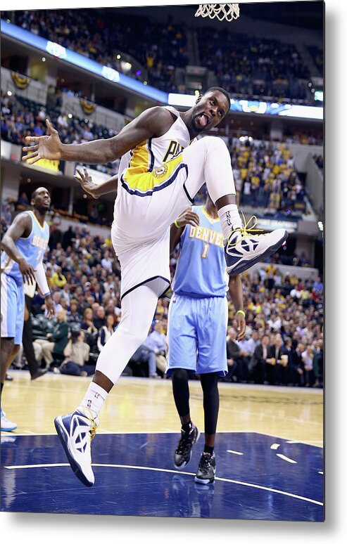 Nba Pro Basketball Metal Print featuring the photograph Lance Stephenson #1 by Andy Lyons