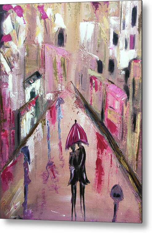 Love Metal Print featuring the painting Lucky in Love by Roxy Rich