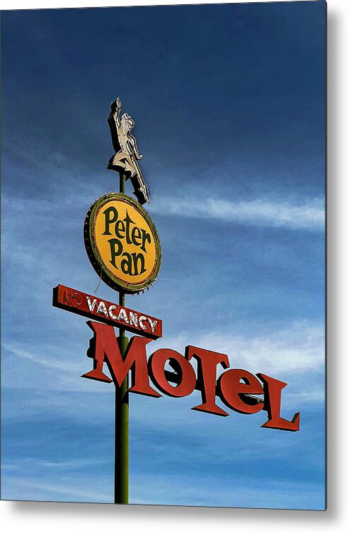 Nevada Metal Print featuring the photograph Peter Pan Motel #1 by Matthew Bamberg