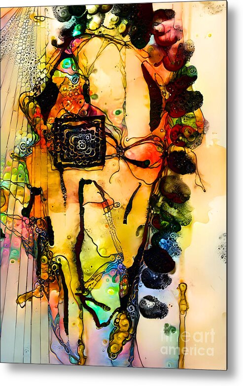 Contemporary Artist Metal Print featuring the digital art 108 by Jeremiah Ray