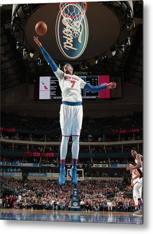 Nba Pro Basketball Metal Print featuring the photograph Carmelo Anthony by Glenn James
