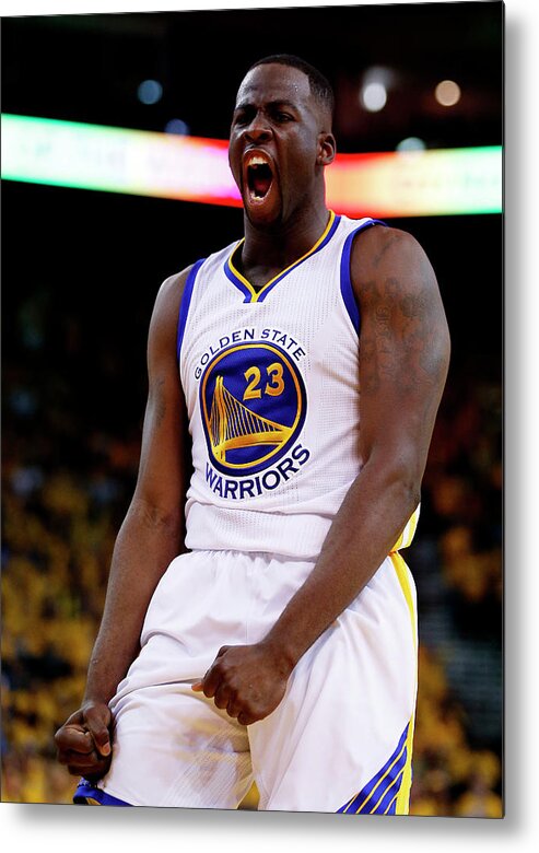 Playoffs Metal Print featuring the photograph Draymond Green by Ezra Shaw