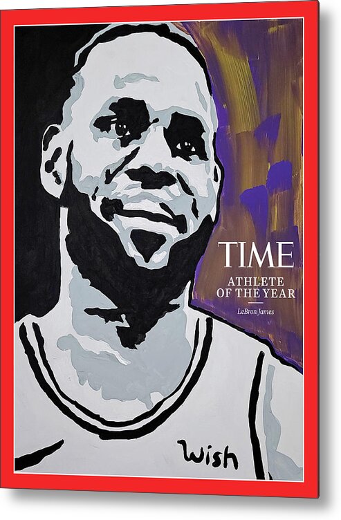 Lebron James Metal Print featuring the photograph 2020 Athlete of the Year - LeBron James by Portrait by Tyler Gordon for TIME