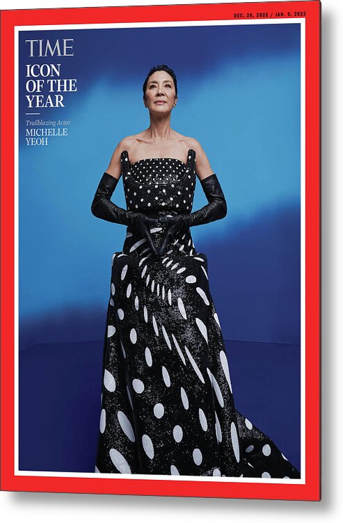 Icon Of The Year Metal Print featuring the photograph 2022 Icon of the Year - Michelle Yeoh by Photograph by Michelle Watt for TIME